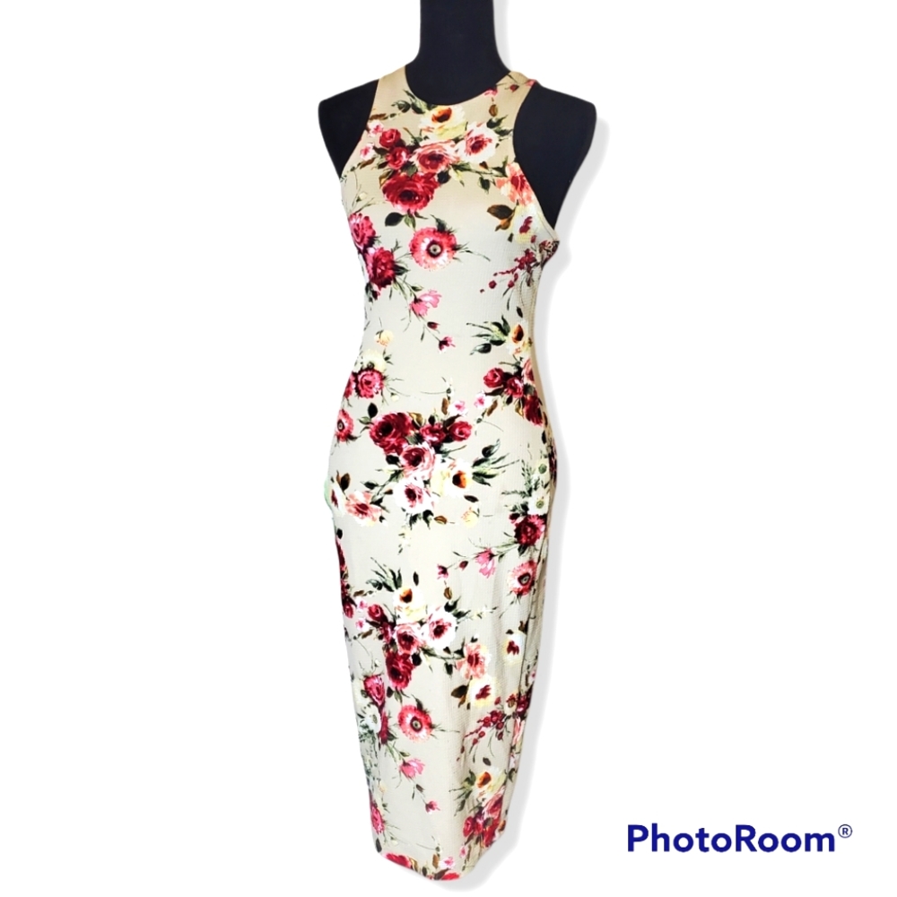 Midi Dress Floral Print